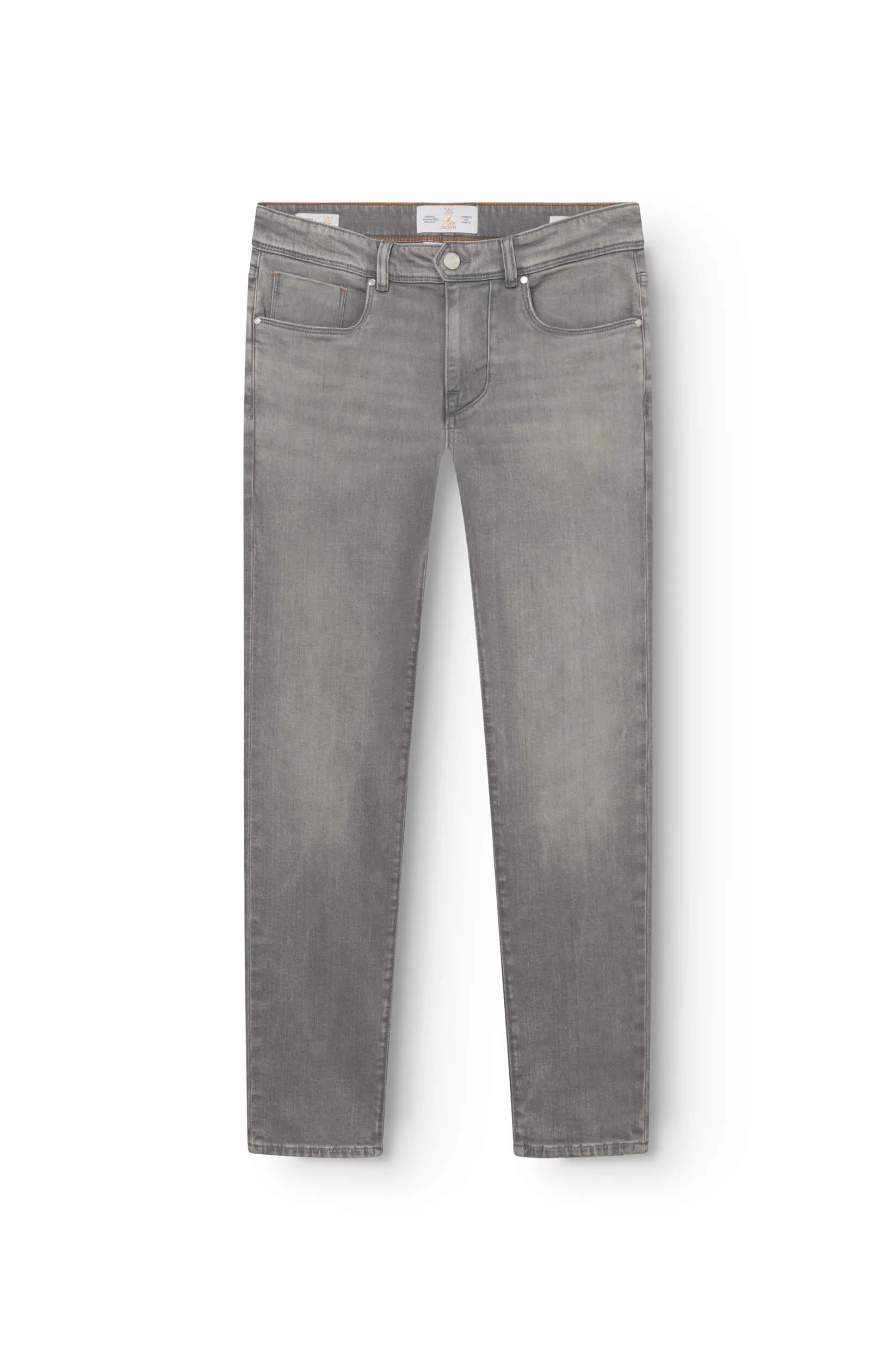 Vue de face du jeans gris clair en cachemire Ace Denim Paris